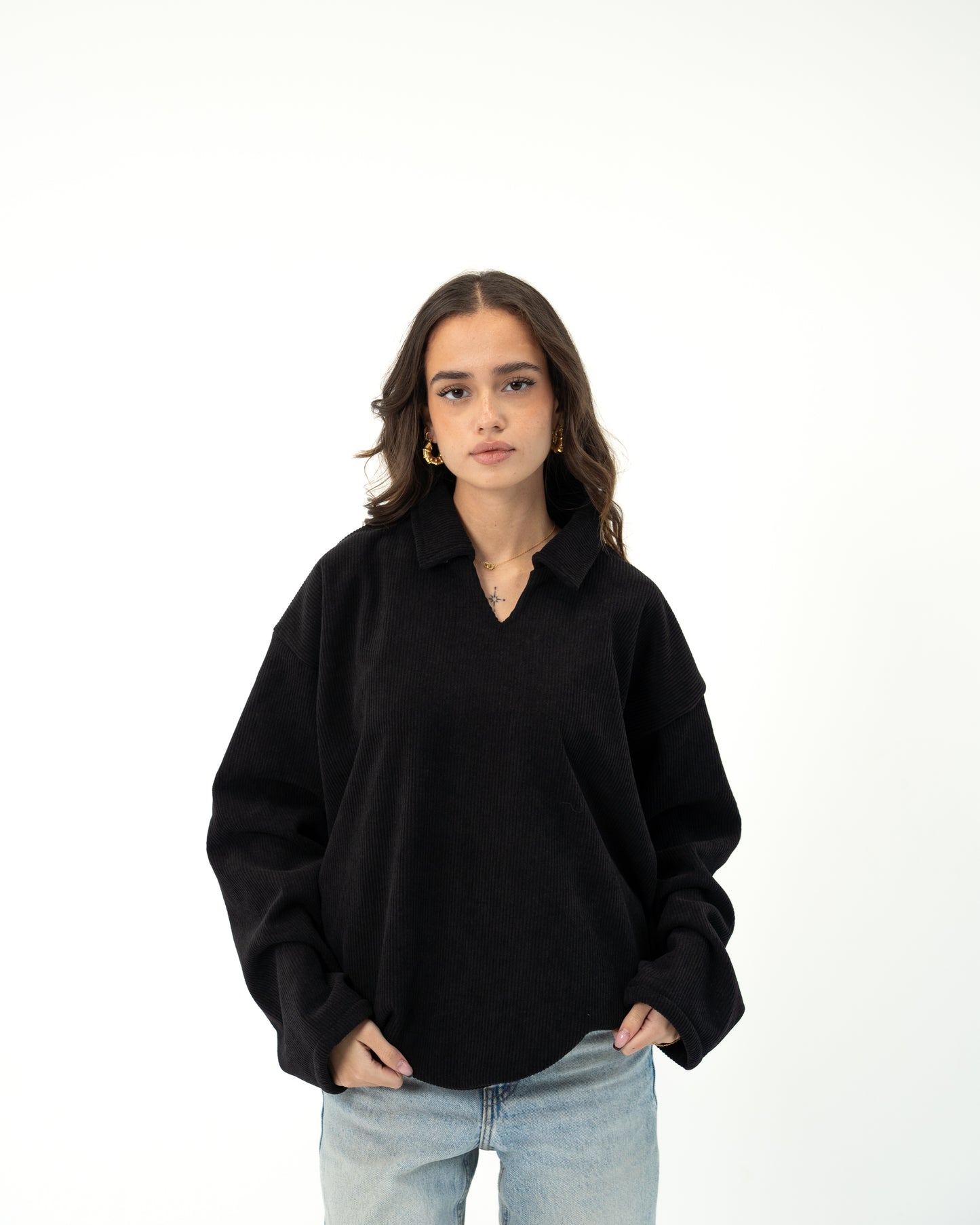 THE HAVEN COLLAR SWEATER.