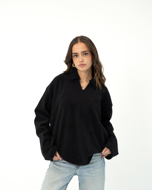 THE HAVEN COLLAR SWEATER.